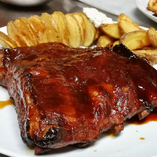 costillas barbacoa